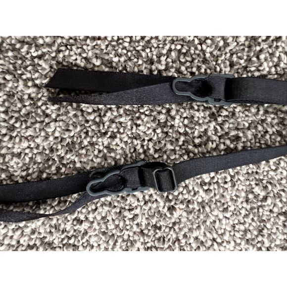 Black Lace Garter Belt with Satin Bows size medium - Picture 3 of 7